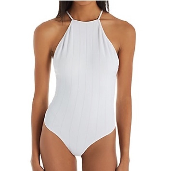 NWT Free People Ribbed Bridget Bodysuit - White - XS/S - Picture 1 of 8